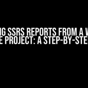 Printing SSRS Reports from a Worker Service Project: A Step-by-Step Guide